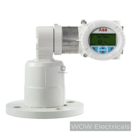 ABB LLT100 non-contact laser level transmitter with explosion-proof housing and digital LCD interface