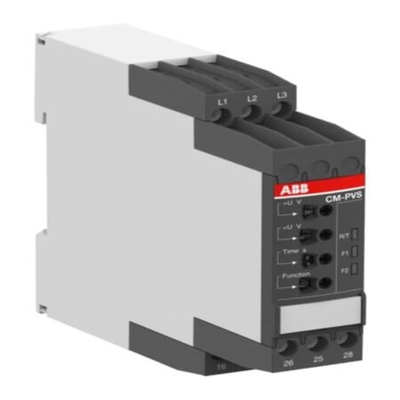 ABB 1SVR730794R3300 CM-PVS.41S Three-phase monitoring relay 2c/o, 0,0.1-30s, L1-L2-L3=3x300-500VAC