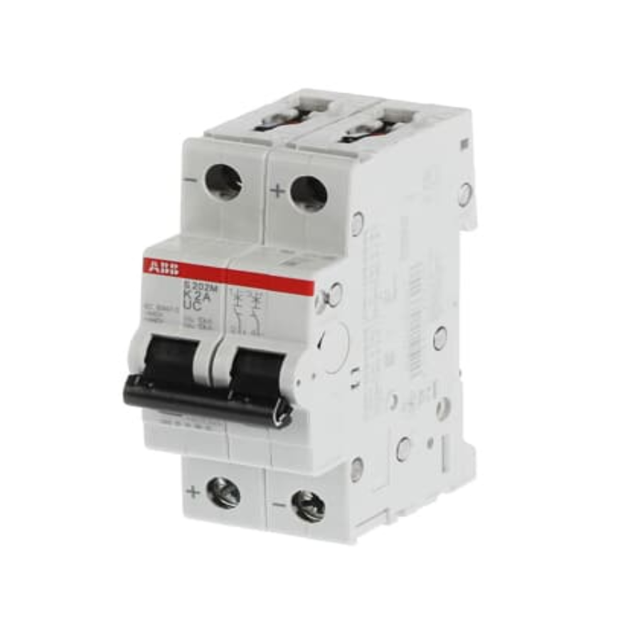 ABB 2CDS272061R0277 ABB 2CDS272061R0277S202M-K2UC Miniature Circuit Breaker - 2P - K - 2 A