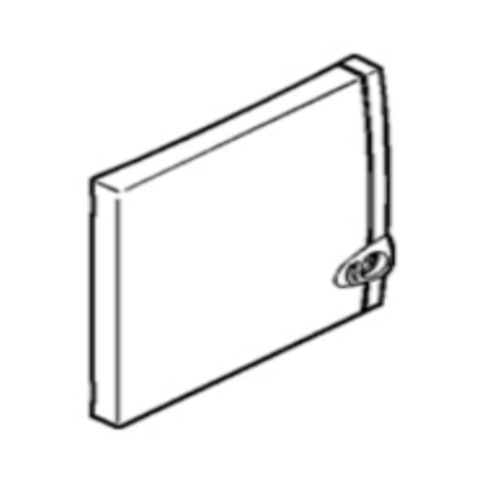 Legrand 001328 Ip40 Ik07 Door For Mini Capacity Box 8 To 9 Modules - White Ral9003