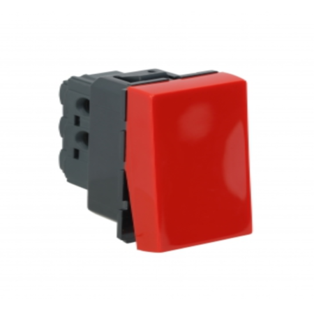 Legrand 573801 Arteor - 1-way switch red rocker plate 10 AX - 230 V~ 2 module(Red)