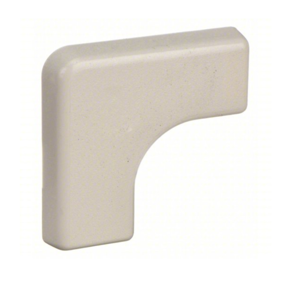 Legrand 411417 90 Degrees Flat Elbow: 400, 1 in Wd, 1/2 in Ht, Plastic, Ivory