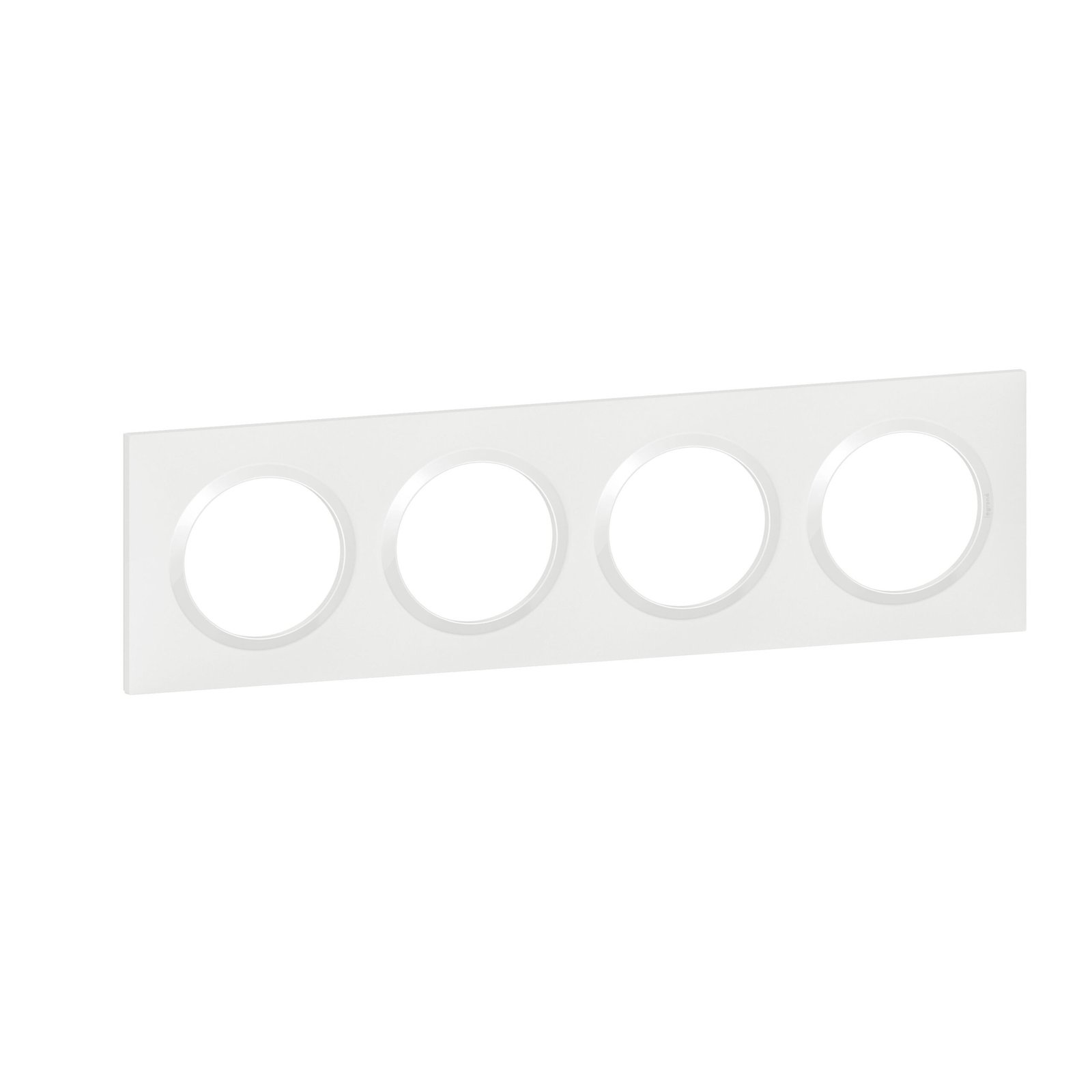600804 Legrand Legrand 600804 Dooxie square plate 4 positions white finish