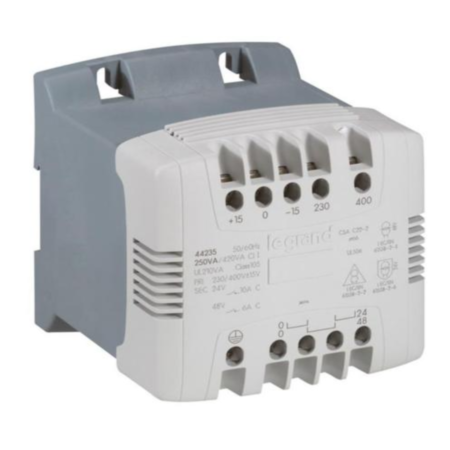 Legrand 044235 Control transformer and signal mono screw terminals - prim 230/400 V/sec 24/48 V - 2