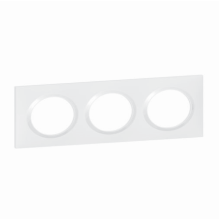Legrand 600803 Dooxie square plate 3 positions white finish