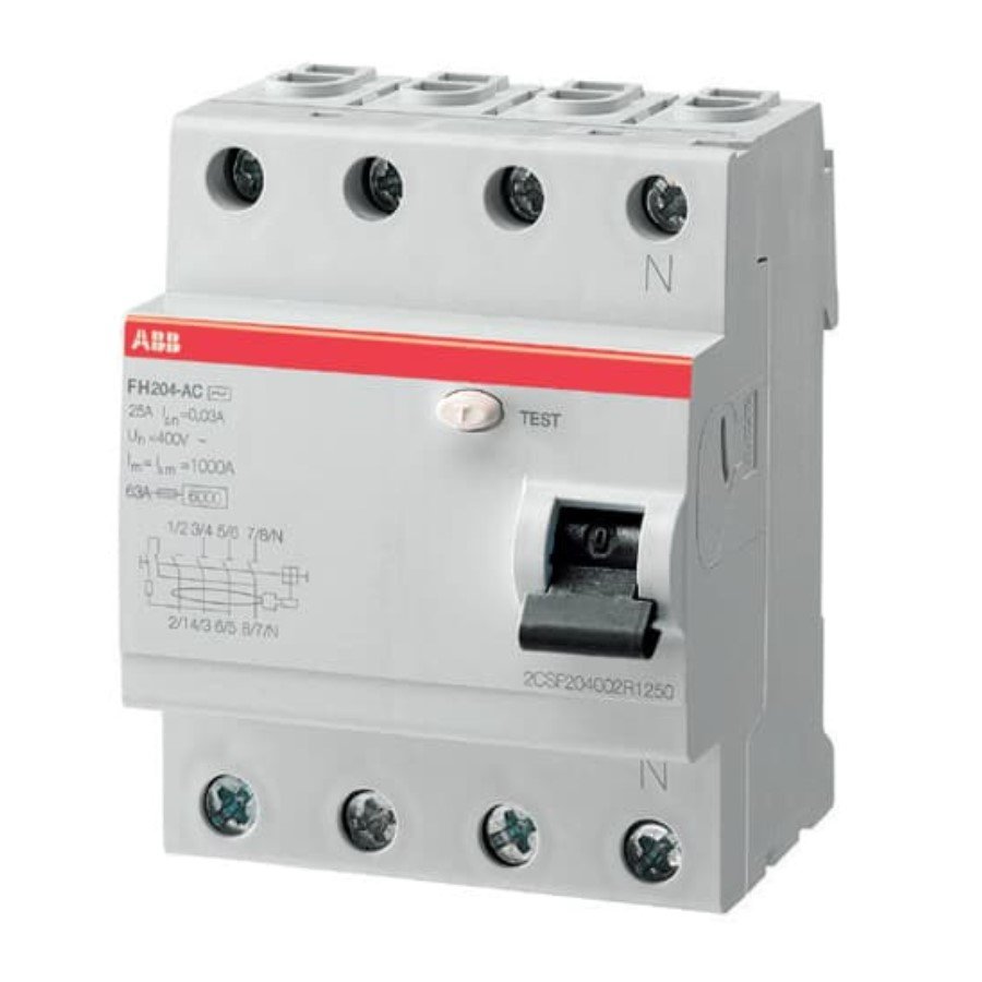 ABB 1SYF204006R3630 ABB 1SYF204006R3630 IN FH204 63A-300mA/AC Residual Current Circuit Breaker 4P Type AC 300 mA