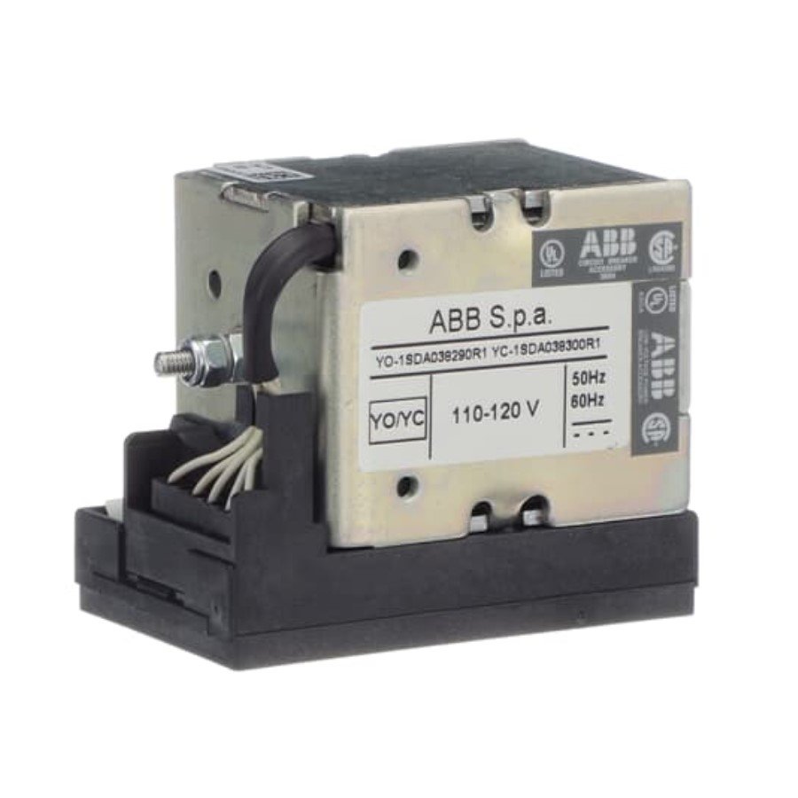 ABB 1SDA038290R1 ABB 1SDA038290R1 SHUNT OPENING RELEASE SUPPLY VOLTAGE 110/120V DC/AC E1/6-T8