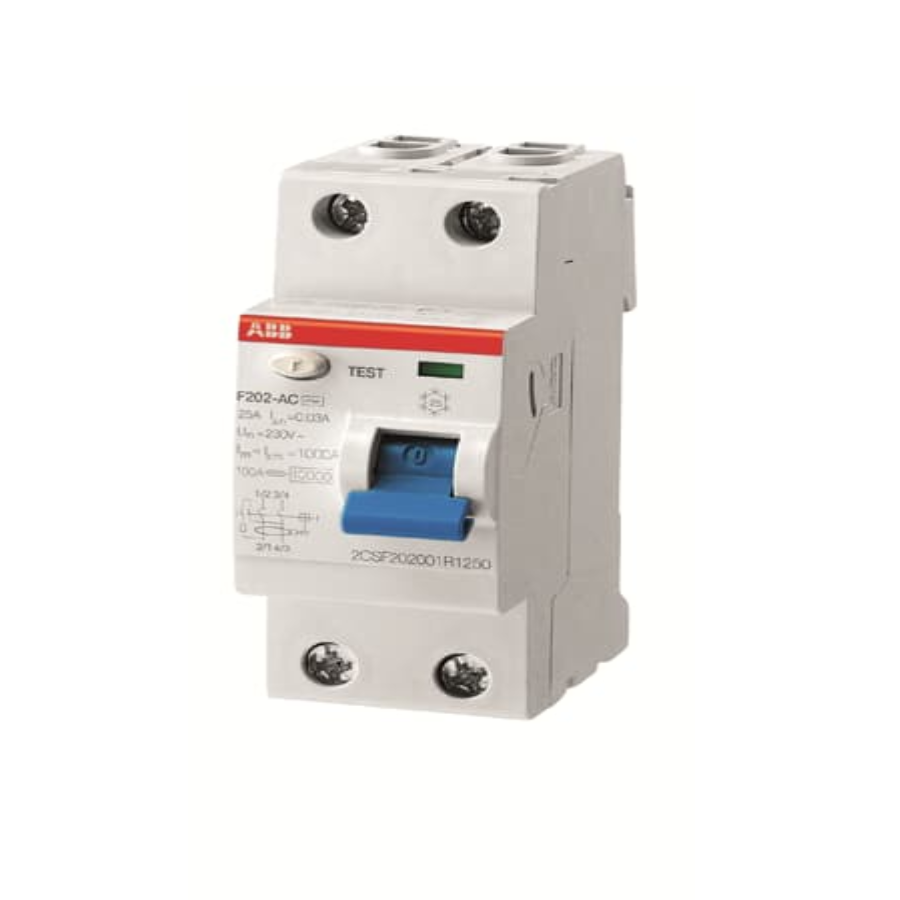 ABB 1SYF202005R1400 ABB 1SYF202005R1400 IN F202 40A-30mA/AC Residual Current Circuit Breaker 2P Type AC 30 mA