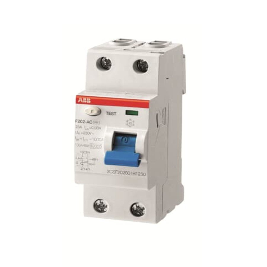 ABB 1SYF202005R3630 ABB 1SYF202005R3630 AR F202 AC-63/0.3 Residual Current Circuit Breaker 2P Type AC 300 mA