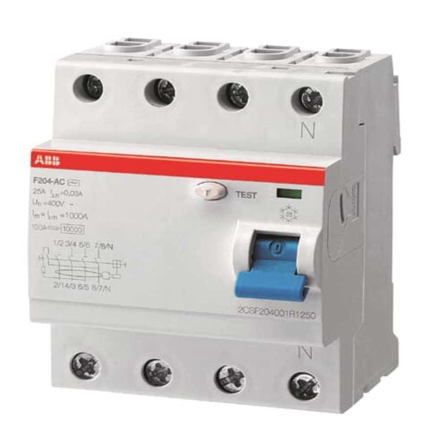 ABB 1SYF204005R3630 ABB 1SYF204005R3630 IN F204 63A-300mA/AC Residual Current Circuit Breaker 4P Type AC 300 mA