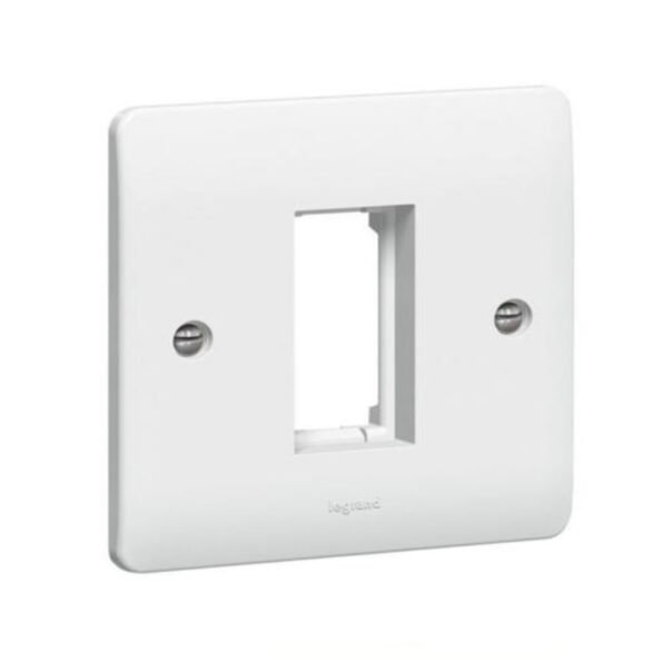 Legrand 730091 Carrier plate Synergy - for 1 Mosaic module - 1 gang - white