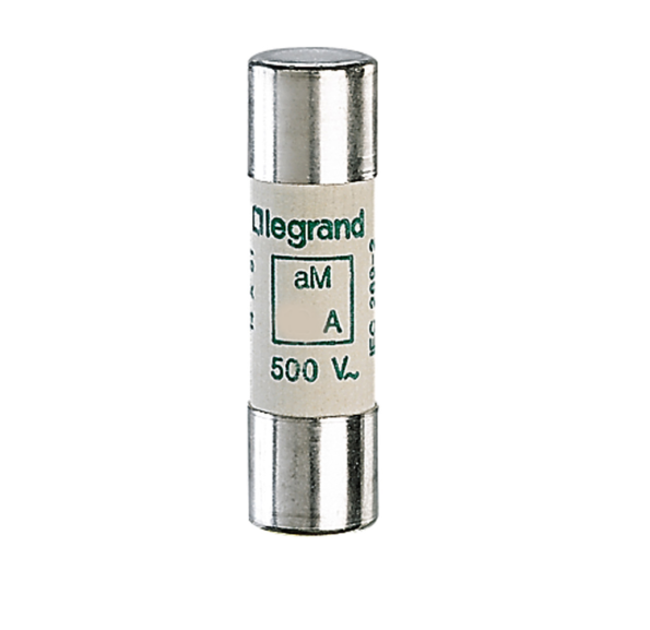 Legrand 14025 HRC cartridge fuse - cylindrical type aM 14 X 51 - 25 A - without indicator