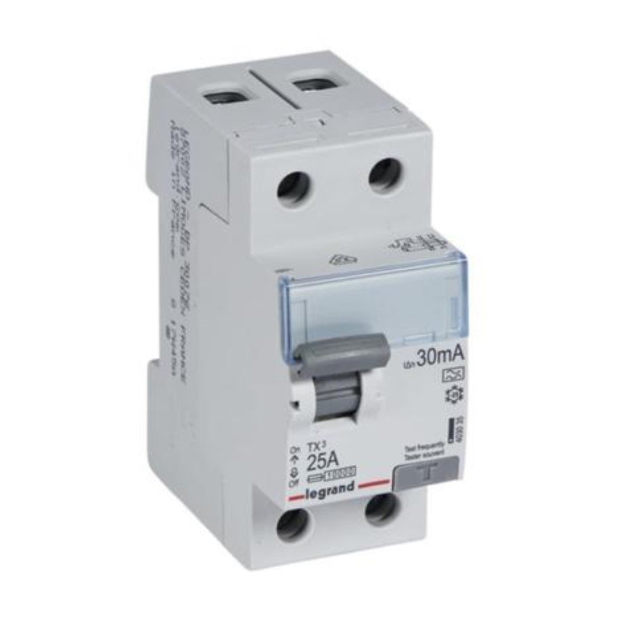 Legrand 403035 Legrand 403035 RCCB TX³ - 2P 230 V~ - 30 mA - 25 A - A type - do not accept auxiliaries