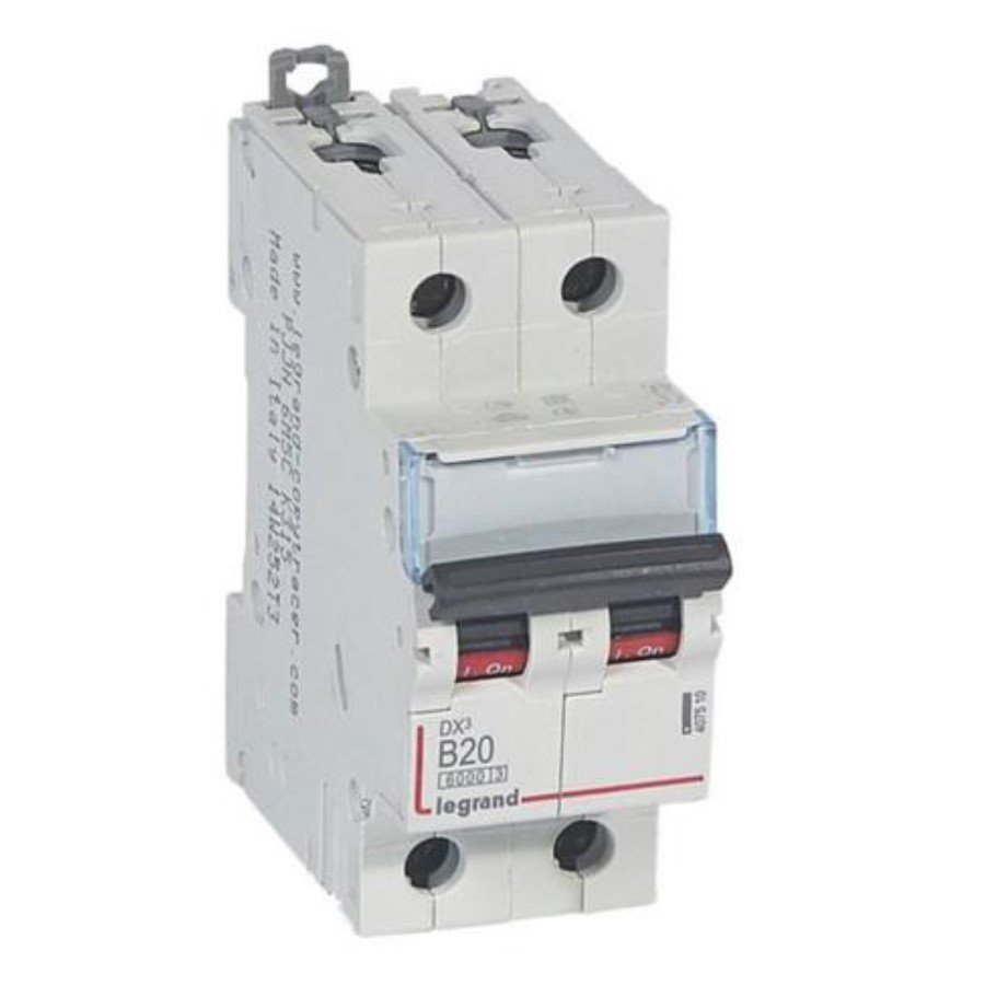 Legrand 407510 Legrand 407510 MCB DX3 6000A 2 pole 20A curve B