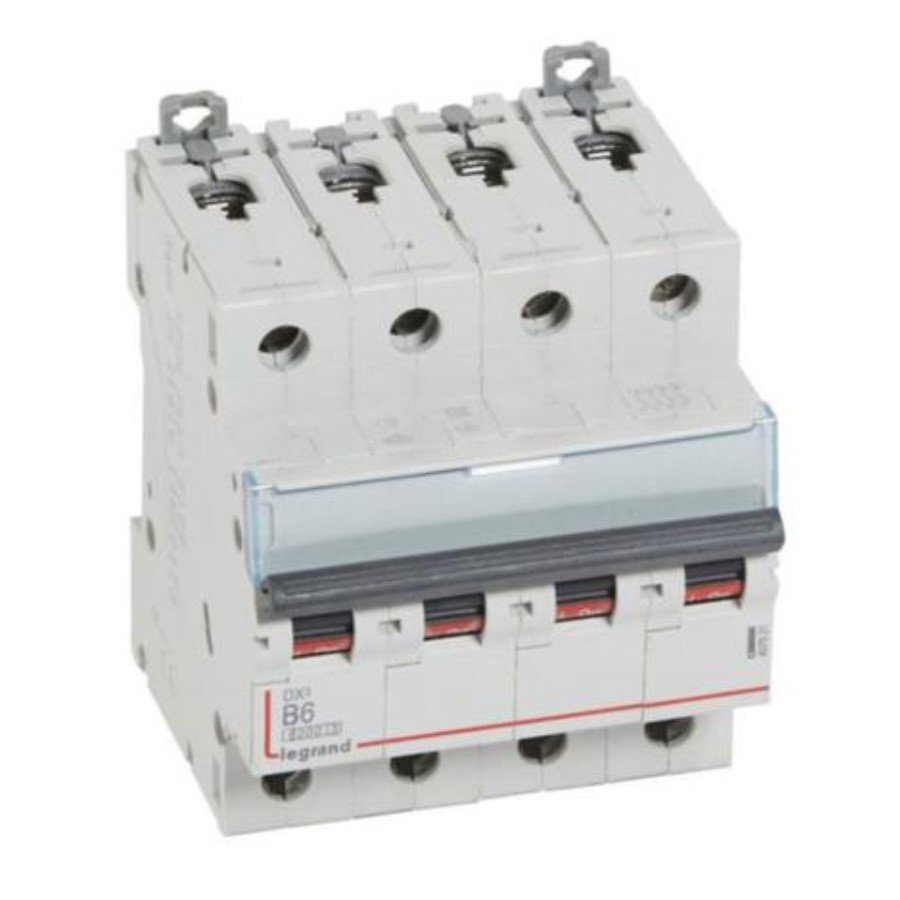 Legrand 407621 Legrand 407621 MCB DX3 6000A 4 pole 6A curve B
