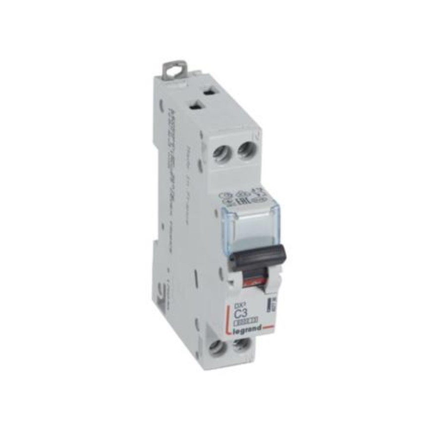 Legrand 407736 Legrand 407736 MCB DX3 6000A 1 pole + neutral 3A curve C