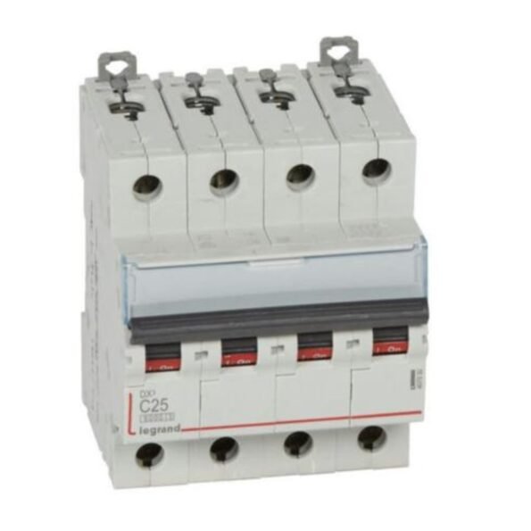 Legrand 407930 MCB DX3 6000A 4 pole 25A curve C