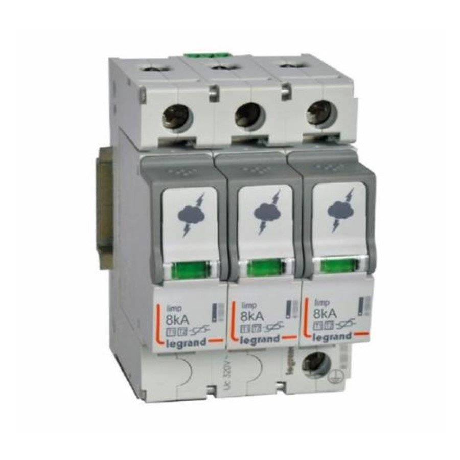 Legrand 412252 Legrand 412252 Surge arrester-BPA T2 40KA 3 poles+N Neutral on the right +SD