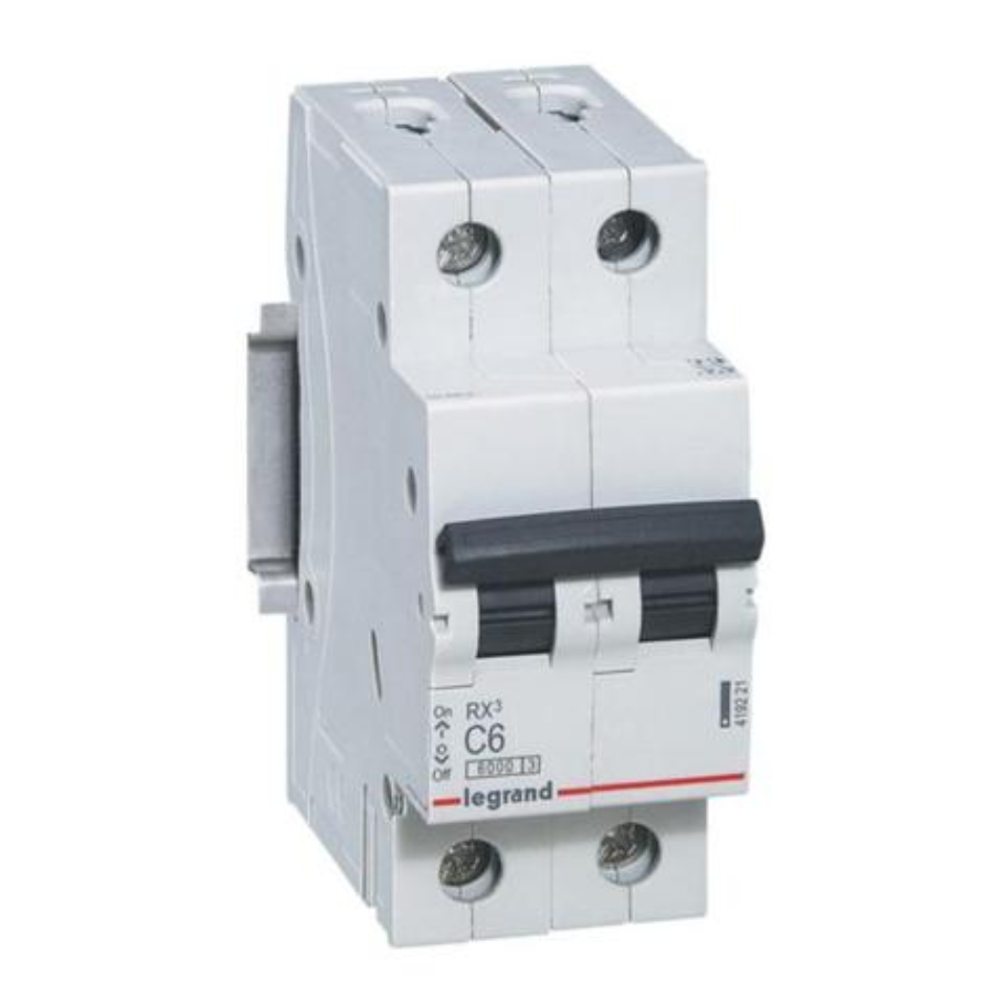 Legrand 419221 Legrand 419221 MCB RX3 6000A 2 pole 6A curve C