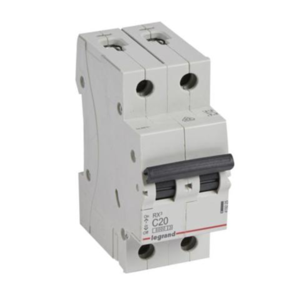 Legrand 419225 MCB RX3 6000A 2 pole 20A curve C