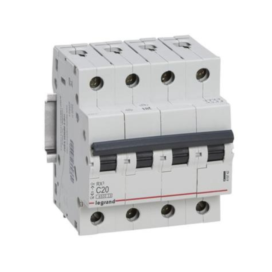 Legrand 419742 Legrand 419742 MCB RX3 4500A 4 pole 20A curve C