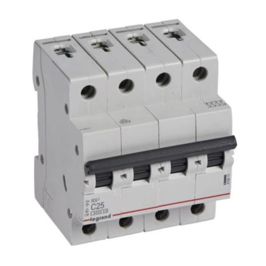 Legrand 419919 Legrand 419919 MCB RX3 6000A 4 pole 25A curve C