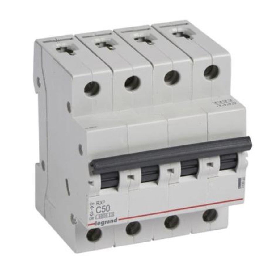 Legrand 419922 Legrand 419922 MCB RX3 6000A 4 pole 50A curve C
