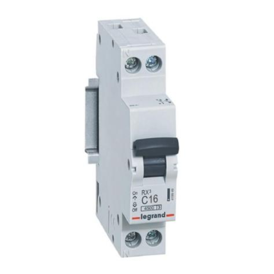 Legrand 419949 Legrand 419949 MCB RX3 4500A 1 pole + neutral 16A curve C