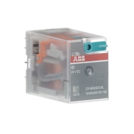 ABB 1SVR405613R1100 CR-M024DC4L Pluggable interface relay 4c/o, A1-A2=24VDC, 250V/6A, LED