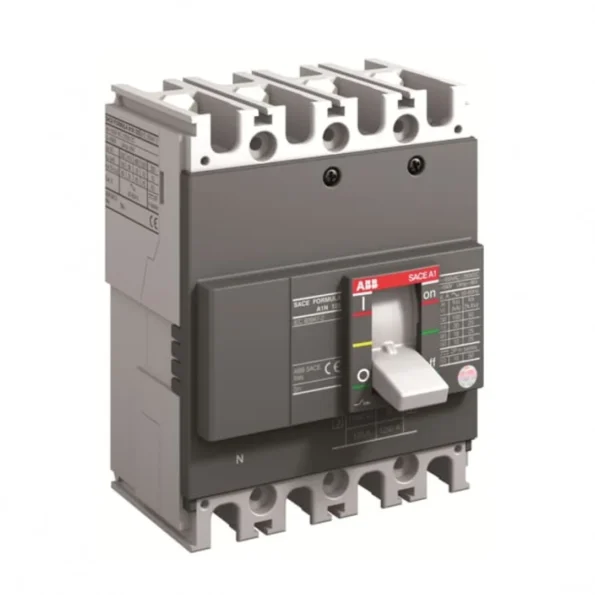 ABB MCCB 1SDA066768R1 A1N 125 4 Pole 125A Molded Case Circuit Breaker Front View