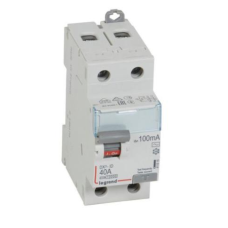 Legrand 411515 RCD DX³-ID - 2P 230 V~ - 40 A - 100 mA - AC type