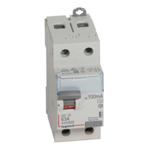 Legrand 411516 RCD DX³-ID - 2P 230 V~ - 63 A - 100 mA - AC type