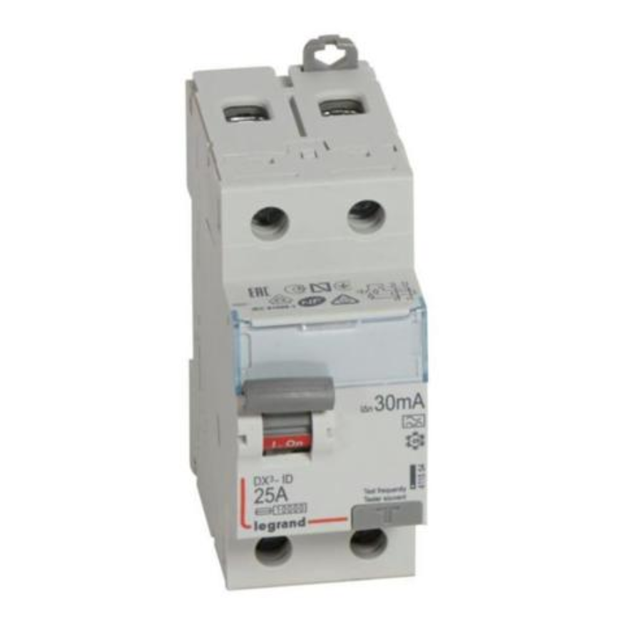 Legrand 411554 Legrand 411554 RCCB DX3 2 pole 25A type A 30mA screw terminals