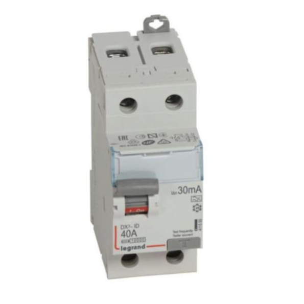 Legrand 411555 RCCB DX3 2 pole 40A type A 30mA screw terminals