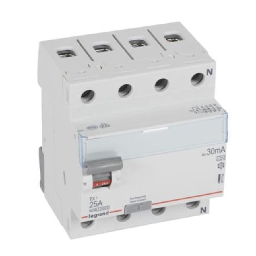 Legrand 411764 Legrand 411764 RCCB TX³ - 4P 400 V~ - 30 mA - 25 A - A type