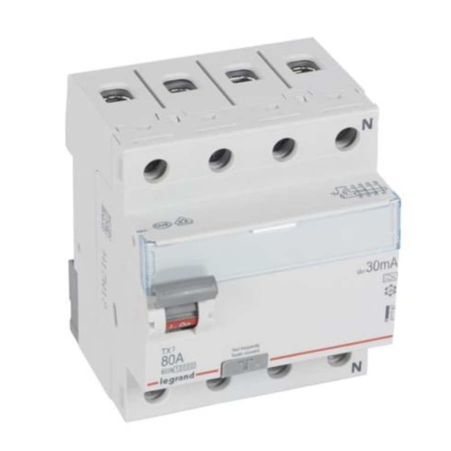 Legrand 411767 Legrand 411767 RCCB TX³ - 4P 400 V~ - 30 mA - 80 A - A type
