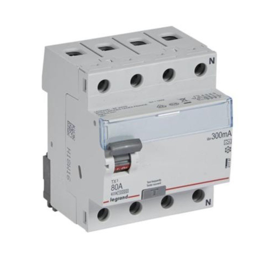 Legrand 411787 Legrand 411787 RCCB TX³ - 4P 400 V~ - 300 mA - 80 A - A type