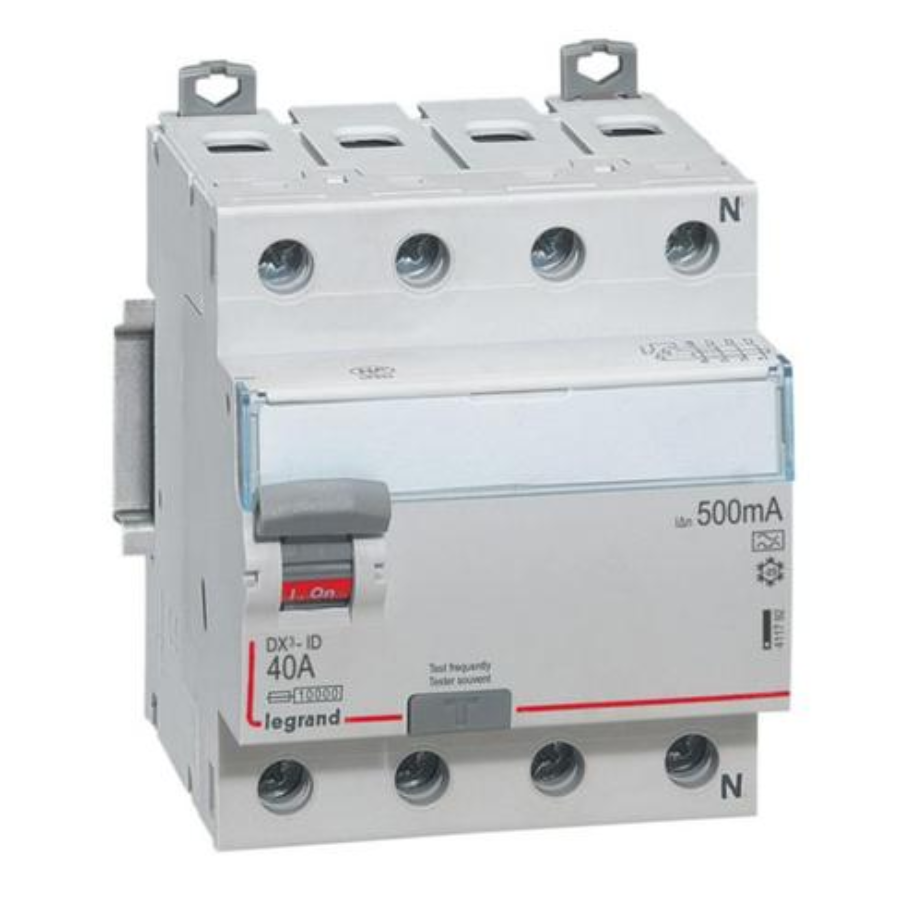 Legrand 411792 Legrand 411792 RCD DX³-ID - 4P 400 V~ neutral right hand side - 80 A - 500 mA - A type