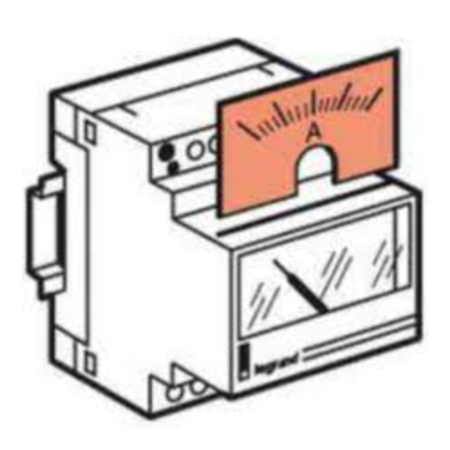 004625 Legrand Measuring dial for ammeter Lexic 046 00 - 0-2000 A
