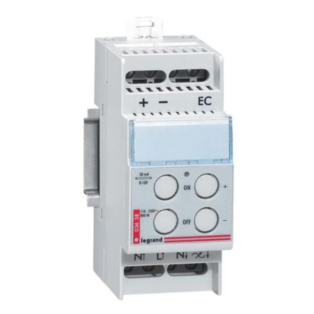 Legrand 003658 Remote control dimmer - fluorescent lamp with 0-10V ballast - max 800VA - DIN 2 modules