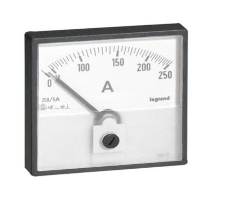 Legrand 014600 Ammeter - round barrel Ø56 mm - for fixing on door