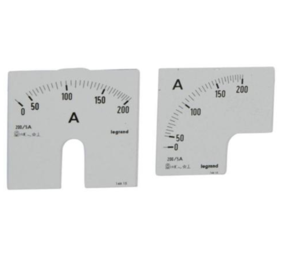 Legrand 014615 Measuring dial for ammeter - 0-200 A - fixing on door