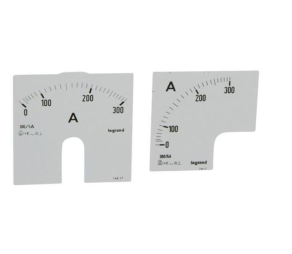 Legrand 014617 Measuring dial for ammeter - 0-300 A - fixing on door
