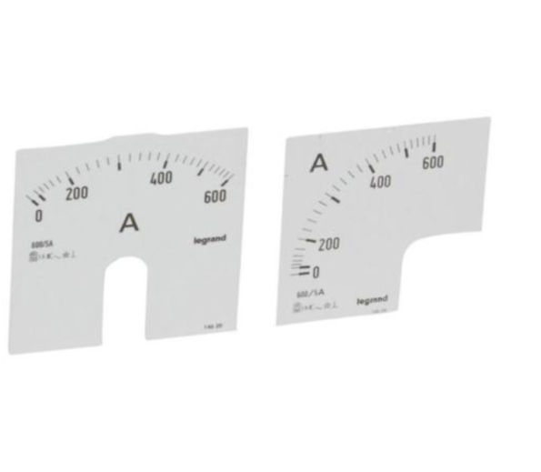 Legrand 014620 Measuring dial for ammeter - 0-600 A - fixing on door