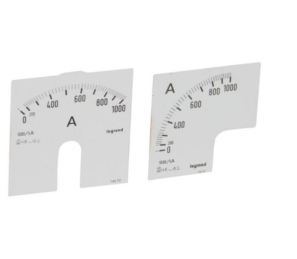 Legrand 014622 Measuring dial for ammeter - 0-1000 A - fixing on door