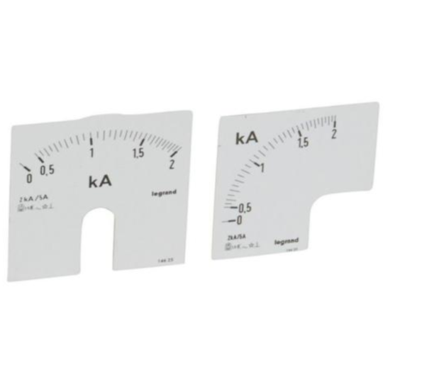 Legrand 014625 Measuring dial for ammeter - 0-2000 A - fixing on door