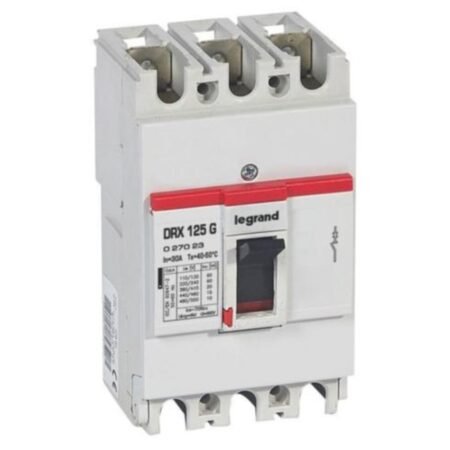 Legrand 027023 MCCB - DRX 125 - thermal magnetic - Icu 20 kA - 415 V~ - 3P - In 30 A