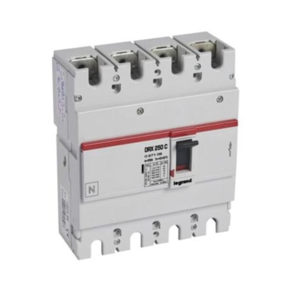 Legrand 027109 MCCB - DRX 250 - thermal magnetic - Icu 18 kA - 415 V~ - 4P - In 200 A