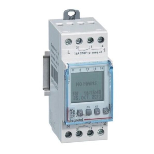 Legrand 412630 Programmable time switch digital disp. - multifunction annual prog. - 2 outputs