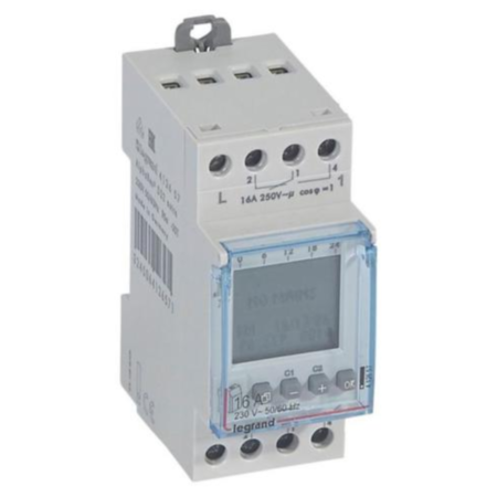 Legrand 412657 Programmable time switch digital disp. - for outdoor illuminations - 2 outputs